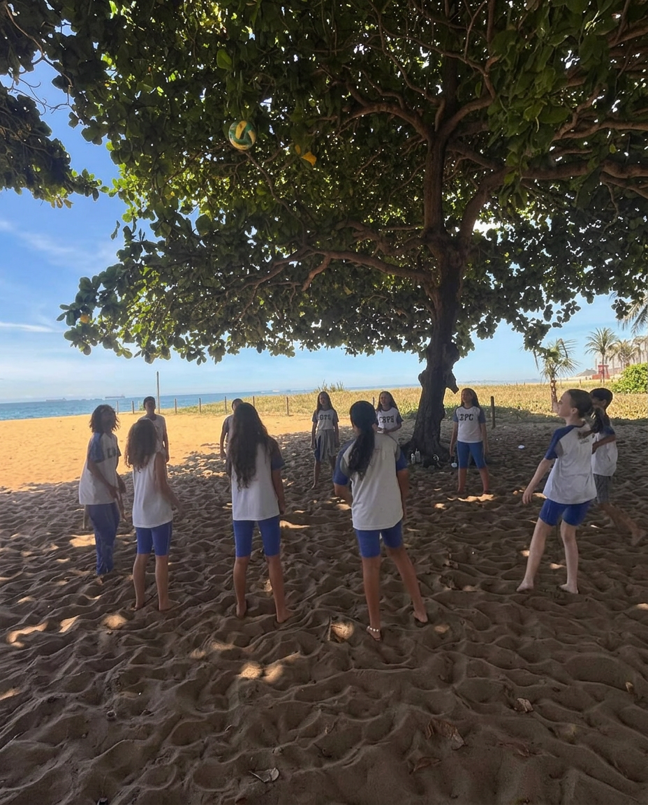 A sala de aula também é o mar.